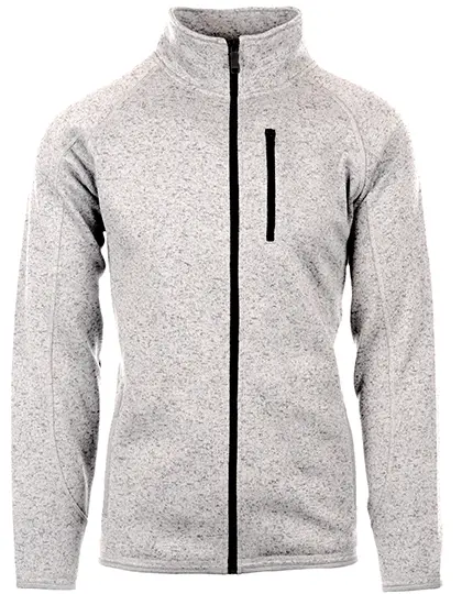 BURNSIDE 3901 Men´s Full Zip Sweater Knit Jacket (S, Heather Grey)