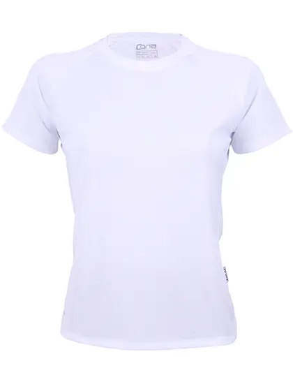 CONA SPORTS CSL01 Ladies´ Rainbow Tech Tee (XS, Blanc)