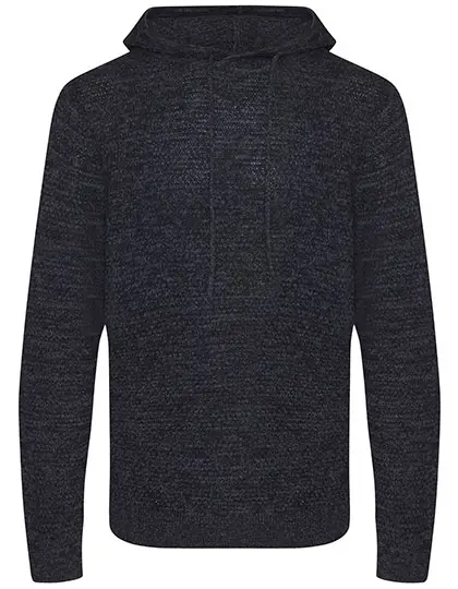 AWDIS ECOLOGIE EA080 Iguazu Sustainable Knitted Hoodie (XS, Charcoal/Noir)